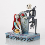 Jim Shore: The Nightmare Before Christmas- Jack & Sally Gravestone Figurine