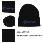 KPop Demon Hunters- Huntrix Logo Black Beanie