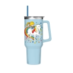 Rainbow Brite Starlite Twink Stars 40oz Stainless Steel Tumbler W Handle + Straw