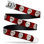 Friday the 13th- Jason Masks Seatbelt Belt