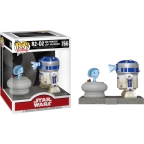 Star Wars- R2-D2 w/ Princess Leia Hologram Deluxe Pop!