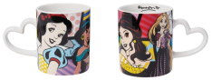 Disney Princess- Snow White, Jasmine, Belle, & Rapunzel Coffee Mug with Heart Shaped Handle