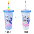 Care Bears X Strawberry Shortcake Color Changing Tumbler with Straw (Blue)