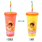 Care Bears X Strawberry Shortcake Color Changing Tumbler with Straw (Orange)