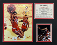 Julius Erving 11x14 Matted Photos