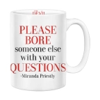 Devil Wears Prada Wax Resist 17oz Ceramic Pottery Mug