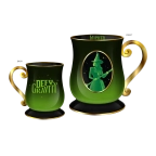 Wicked- Elphaba Green Defy Embossed Foil 17.5oz Footed Ceramic Mug