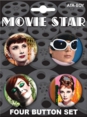 Audrey Hepburn - Button Set