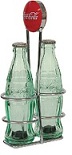 Coke Bottle S&P Shakers W/ Rack