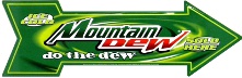 Mtn. Dew Arrow Sign